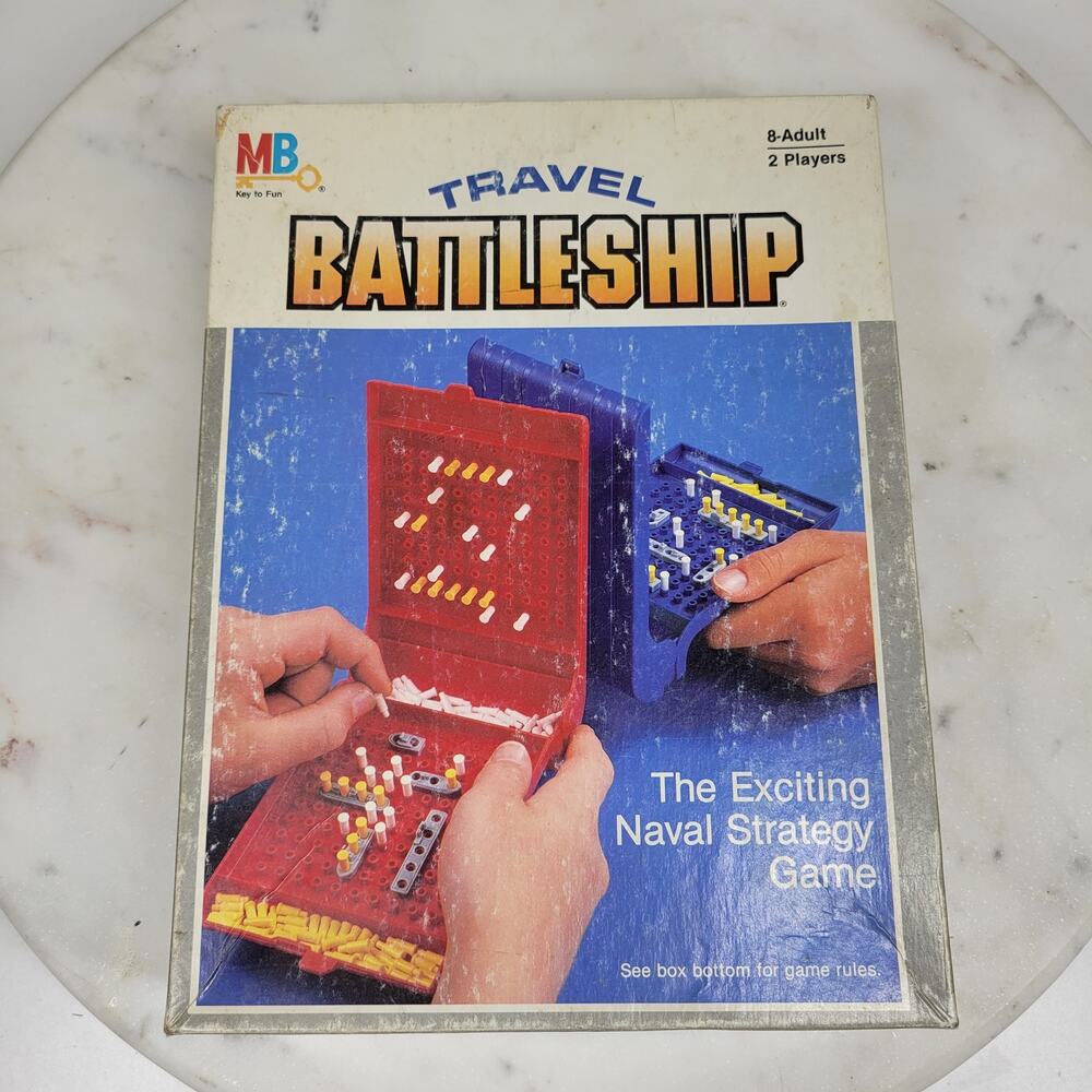 VTG Travel Battleship Board Game Complete Classic Strategy Milton Bradley‎ 1984